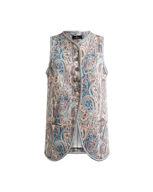 Etro Gray Vests