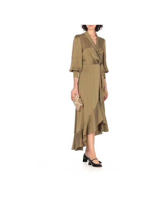 Wrap Dresses di Zimmermann in Green