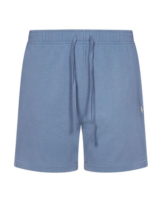 Shorts blu chiaro con ricamo logo di Ralph Lauren in Blue da Uomo