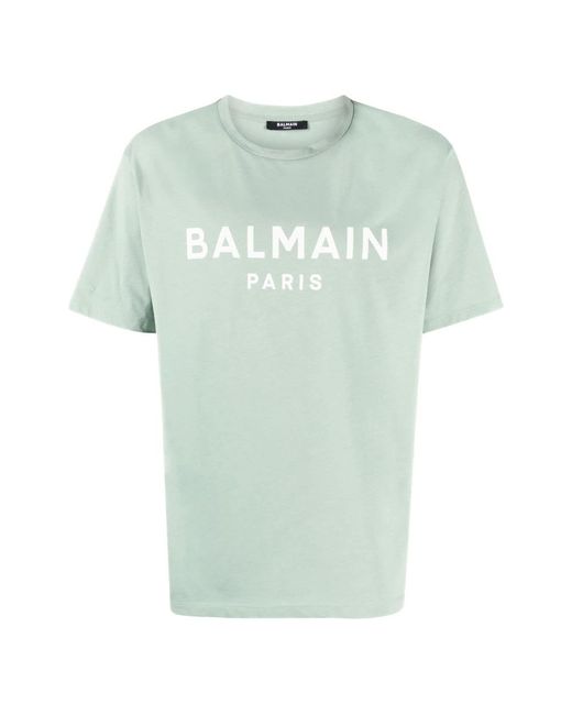Balmain Green T-Shirts for men