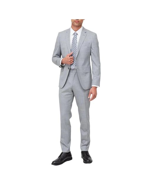 Boss Blue Single Breasted Suits for men