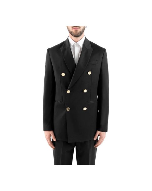 Cor Sine Labe Doli Black Blazers for men