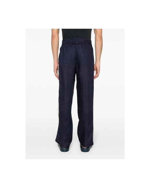 Palm Angels Blue Sweatpants for men