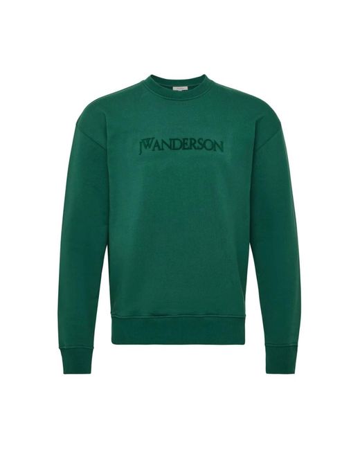 J.W. Anderson Groene Zijde & Nylon Trui in het Green voor heren