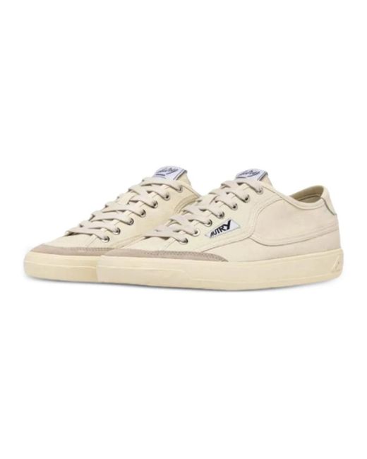 Autry Schoenen ,Wit ,Katoen Windscape Low Sneakers in het Natural voor heren