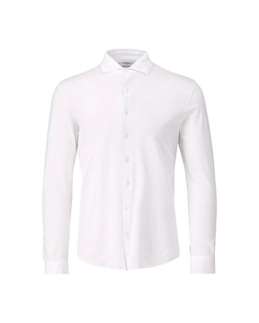 Gran Sasso White Casual Shirts for men