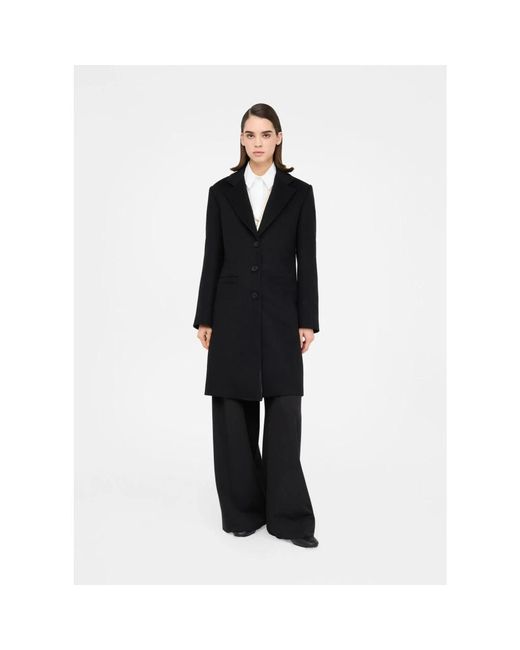 Liu Jo Black Single-Breasted Coats
