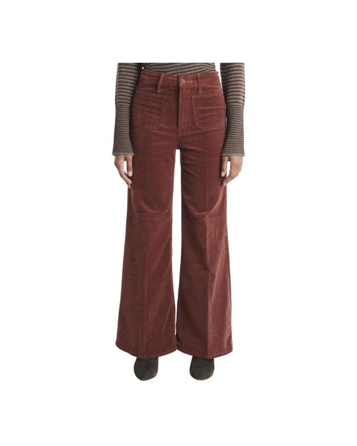 Mother Brown Wide Trousers
