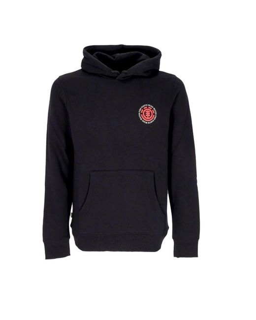 Element Schwarzer Hoodie Mit Robbenprint in Blue für Herren