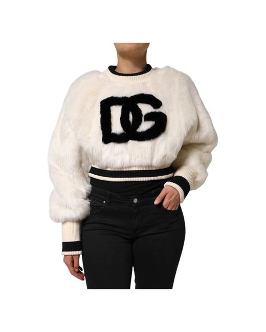 Dolce & Gabbana Black Round-Neck Knitwear