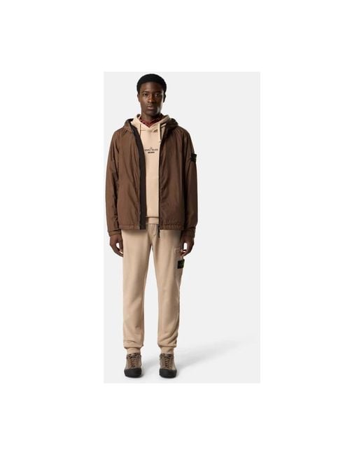 Stone Island Brown Light Jackets for men