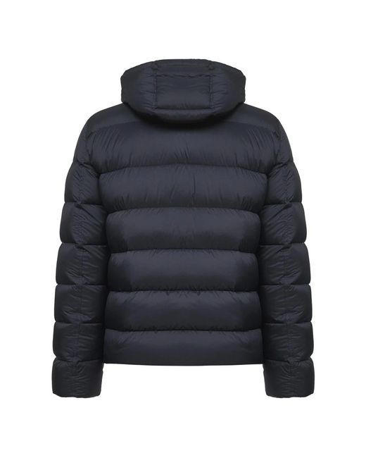 Herno Jassen ,Blauw ,Nylon Blauwe Donsjas Met Afneembare Capuchon in het Blue voor heren