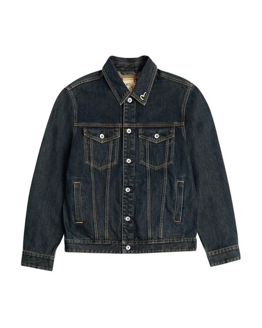 Denim Jackets Evisu de hombre de color Blue