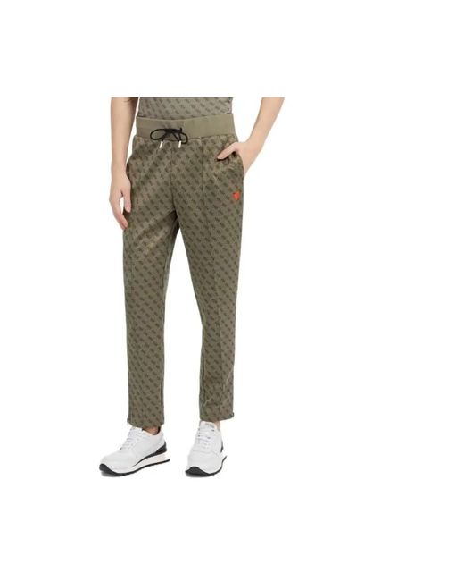 Guess Korbin Jogging Broek in het Green voor heren