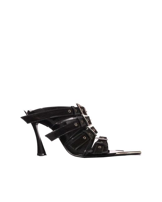 Heeled Mules di Mugler in Black