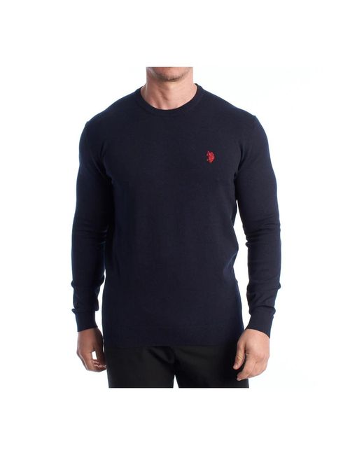 U.S. POLO ASSN. Blue Round-Neck Knitwear for men