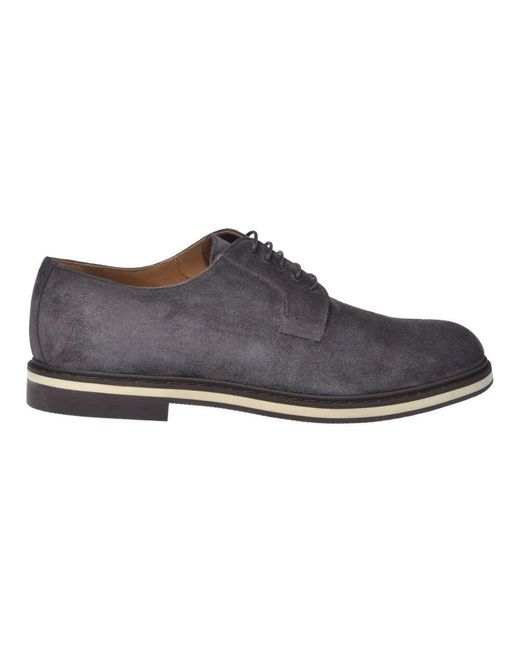 Baldinini Blue Laced Shoes for men