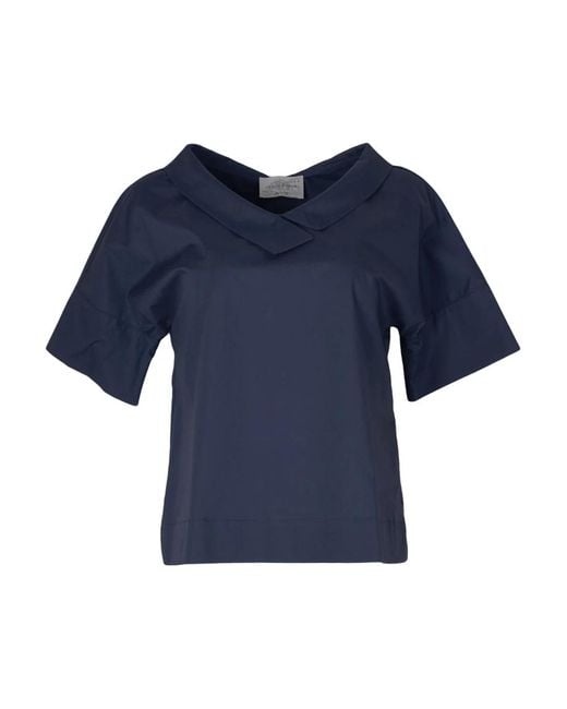 Vicario Cinque Blue Blaue t-shirts für frauen