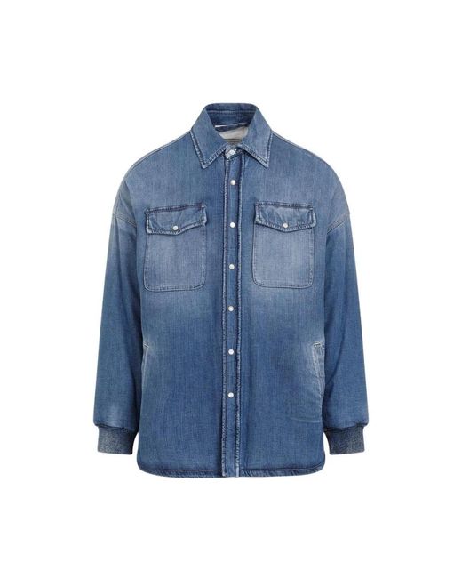 McQueen Blue Denim Shirts for men