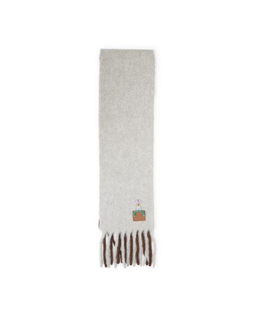 Winter Scarves Loewe de color White