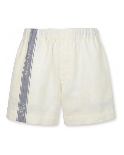 J.W. Anderson White Casual Shorts for men