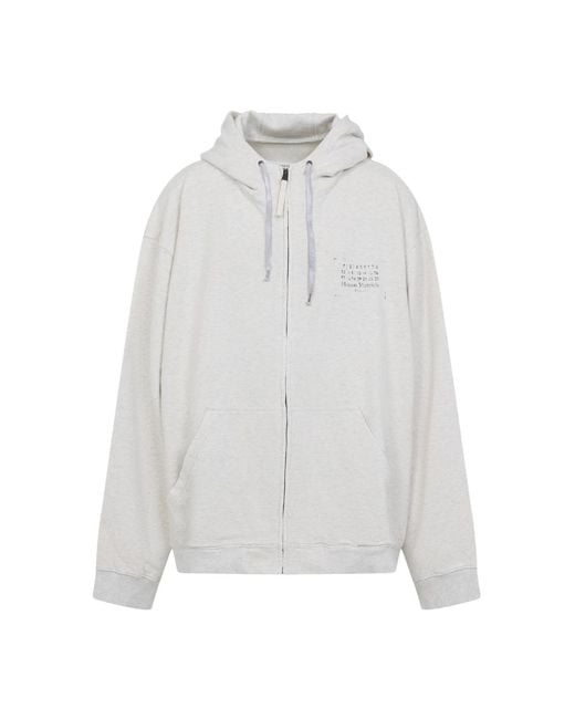 Maison Margiela White Zip-Throughs for men