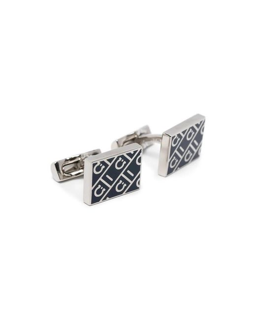 Ferragamo Black Cufflinks & Tie Clips for men