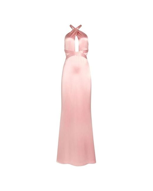 retroféte Maxi Dresses in het Pink