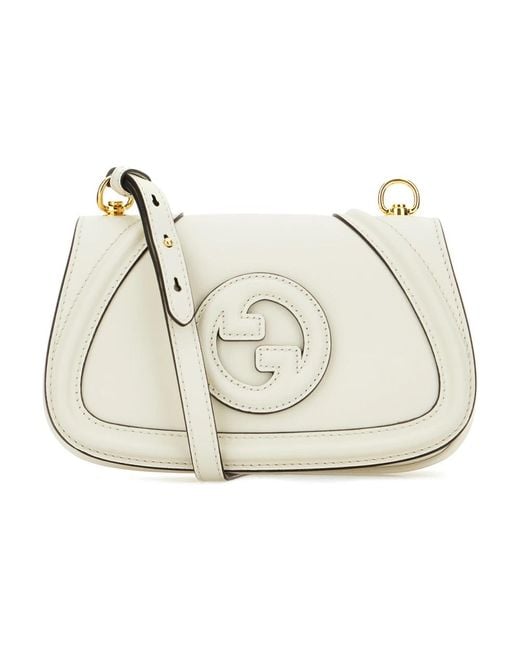 Gucci Natural Small Blondie Leather Shoulder Bag