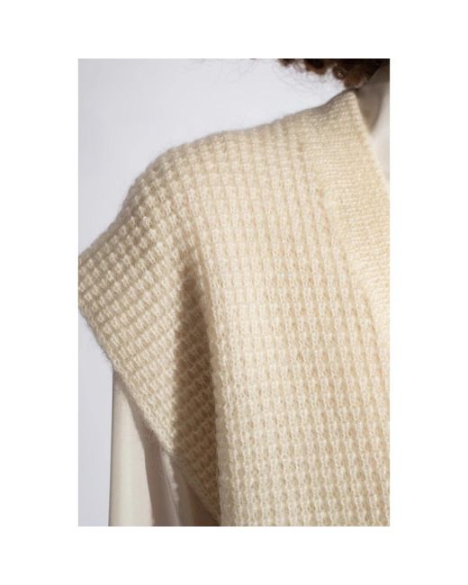 Knitwear > v-neck knitwear Fabiana Filippi en coloris Natural