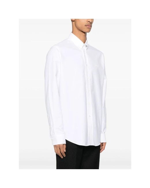 Givenchy Wit Overhemd Met Knopen En Afgeronde Zoom in het White voor heren