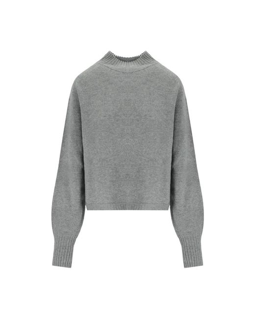 Twinset Truien & Vesten ,Grijs ,Wol Turtleneck Trui in het Gray