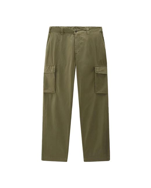 Trousers > straight trousers Woolrich pour homme en coloris Green