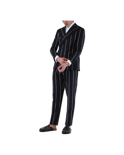 Gabriele Pasini Black Double Breasted Suits for men