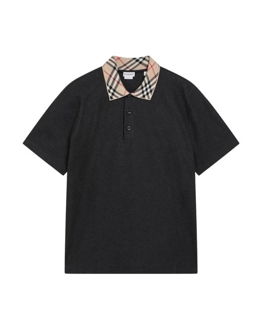 Burberry Black Polo Shirts for men