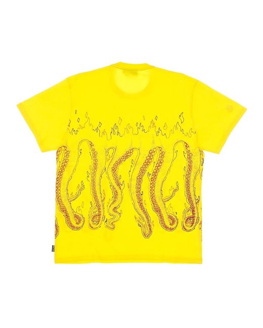 Octopus Yellow T-Shirts for men