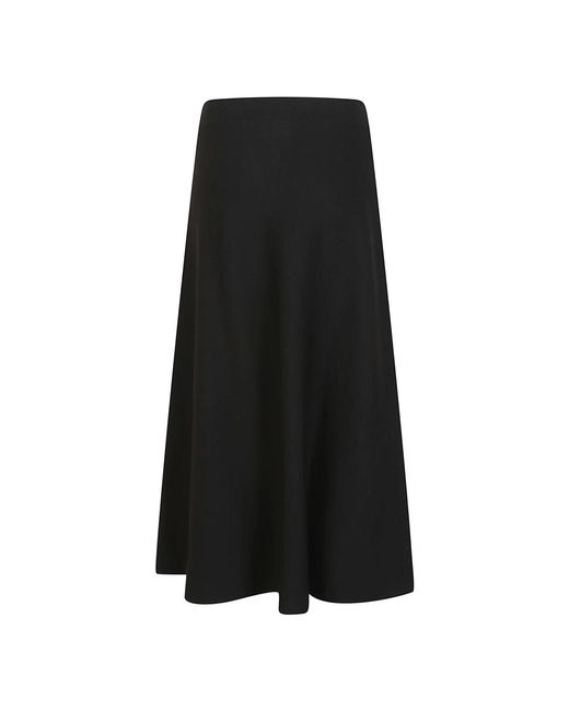 P.A.R.O.S.H. Rokken ,Zwart ,Wol Zwarte Wollen Flare Rok in het Black