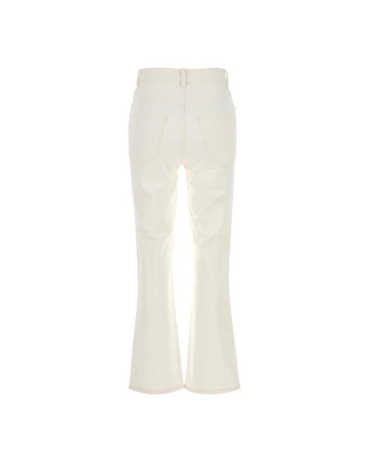 Tory Burch White Bootcut Jeans