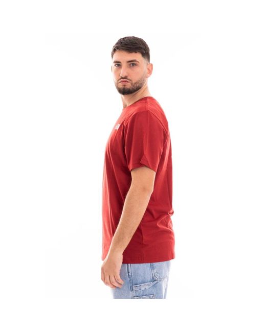 The North Face Box kurzarm t-shirt in Red für Herren