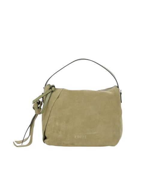 Rebelle Green Kleine Wildledertasche