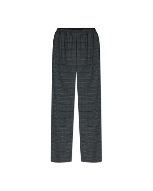 DIESEL Gray Straight Trousers for men