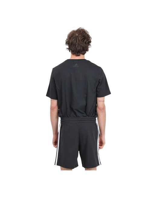 Adidas Performance shorts schwarz essentials 3 streifen in Black für Herren