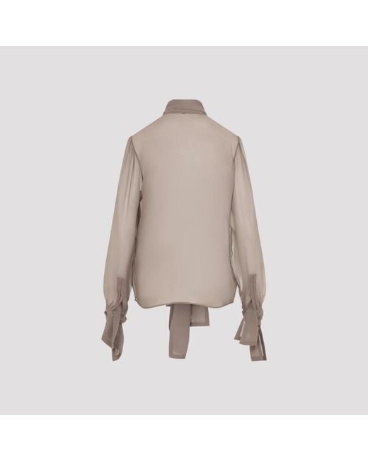 Saint Laurent Brown Blouses