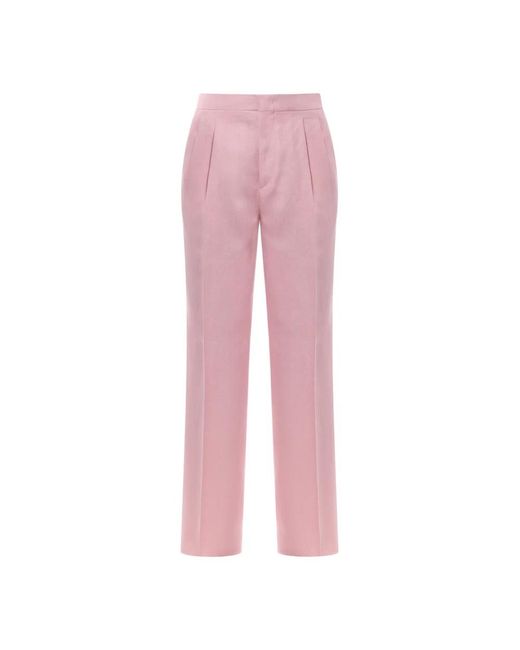 Tagliatore Pink Slim-Fit Trousers