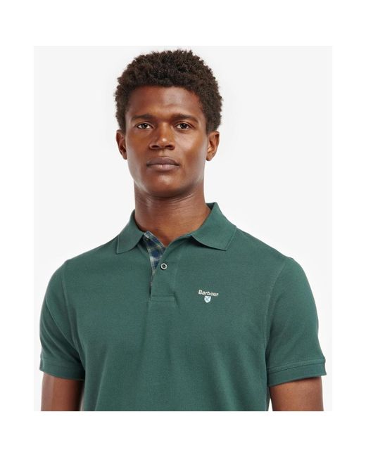 Barbour Green Polo Shirts for men