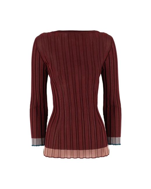 Round-Neck Knitwear Etro en coloris Red