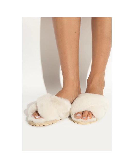 EMU White Slippers