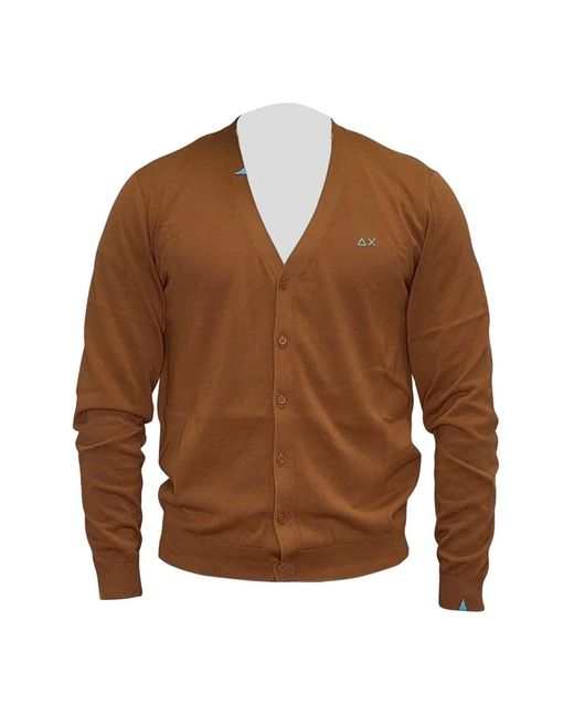 Sun 68 Cardigans in het Brown voor heren