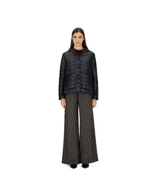 Herno Jassen ,Zwart ,Nylon Donsjack in het Black