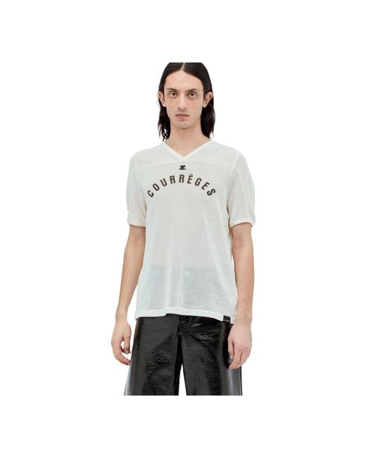 Courreges White T-Shirts for men